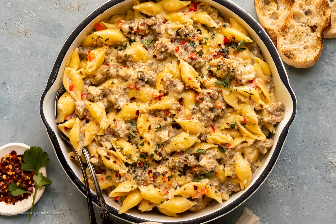 Easy 35-Minute Creamy Italian Sausage Pasta Dinner